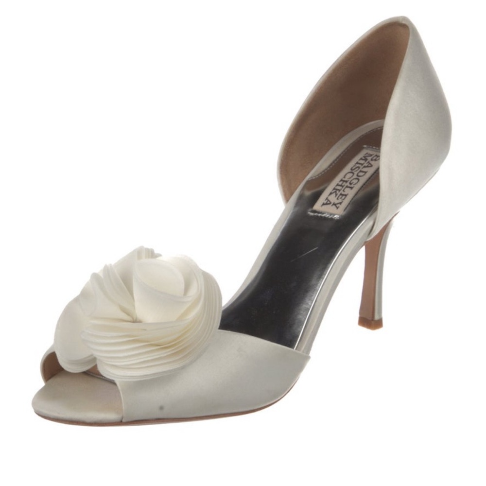 Badgley Mischka Satin D'Orsay Pumps